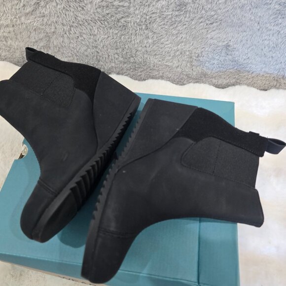 Toms Bailey Ankle Boot Booties Wedge Black Women's Size 7.5 New in Box *NOTES* - Picture 10 of 10